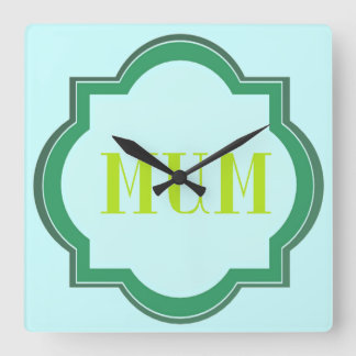 Horloge Carrée Maman décorative