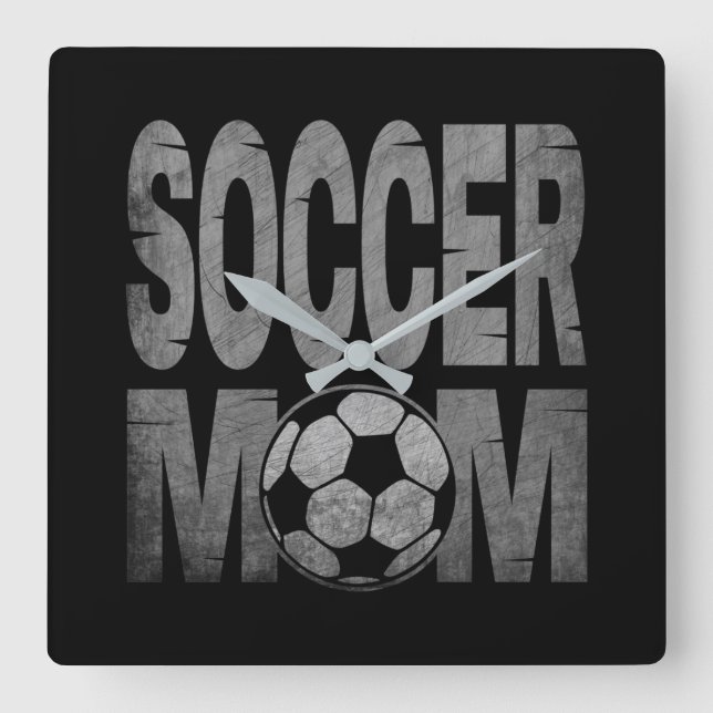 HORLOGE CARRÉE MAMAN FOOTBALL  (Recto)