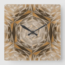 Mandala géométrique sépia