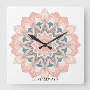 Horloge Carrée Mandala Wall Clock - Art Arabesque