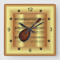 Mandolin ~ Partition courbe ~ Arrière - plan or ~