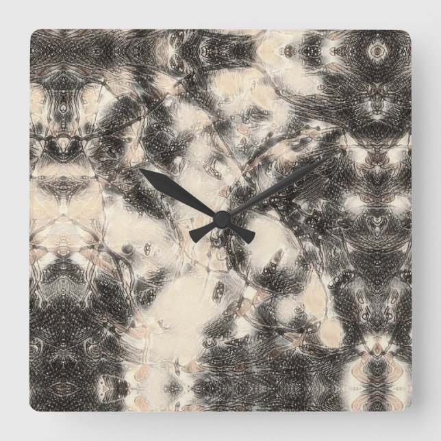 Horloge Carrée Manucure 5 (Recto)