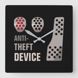 Horloge Carrée MANUEL anti-vol