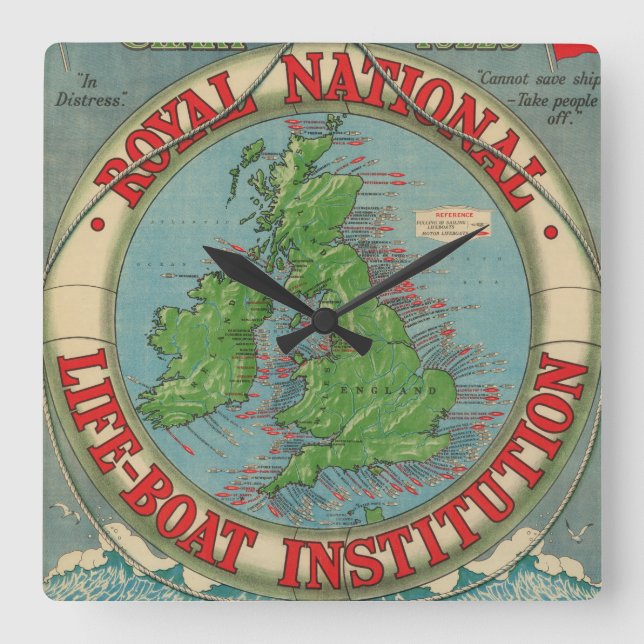 Horloge Carrée Map of the British Isles (Recto)