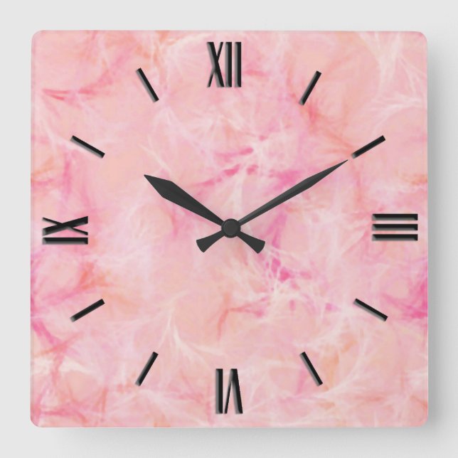 Horloge Carrée Marble swirl (Recto)