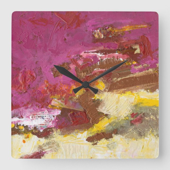 Horloge Carrée Marche je par lui (Recto)