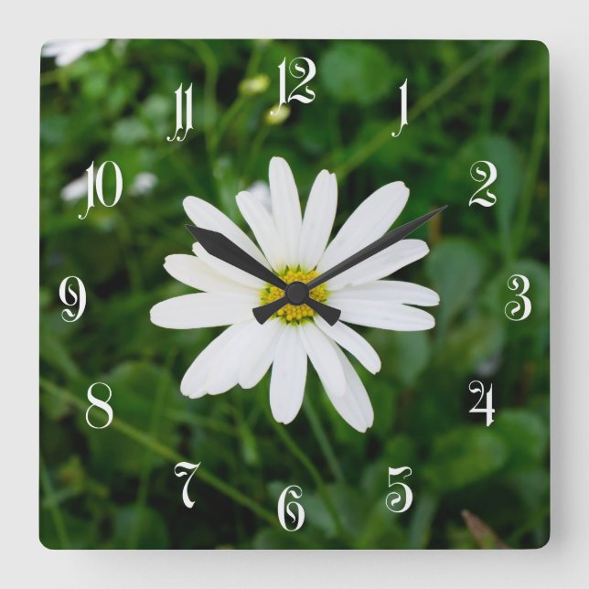 Horloge Carrée Marguerite (Recto)