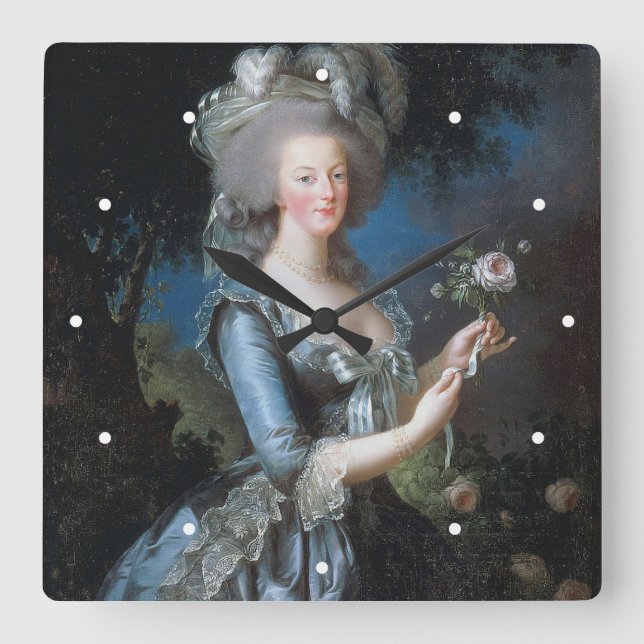 Horloge Carrée Marie Antoinette (Recto)