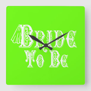 Horloge Carrée Mariée Pour Être Avec Voile, Type Blanc Fancy