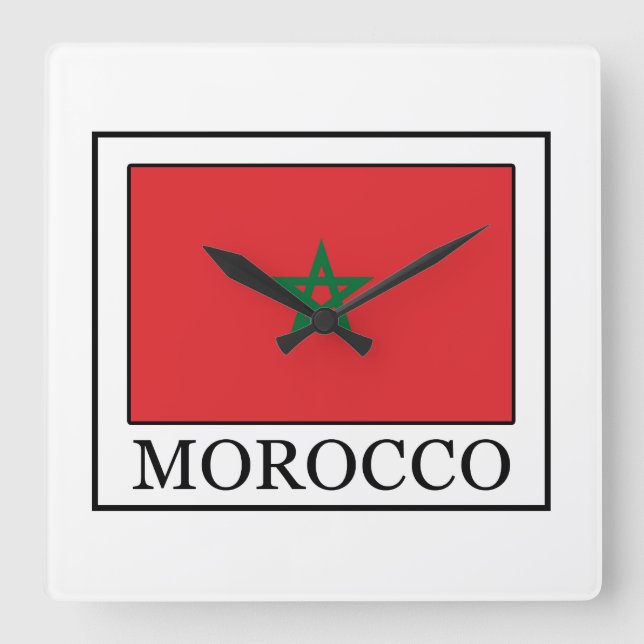 Horloge Carrée Maroc (Recto)