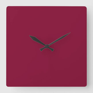 Horloge Carrée Maroon en brique rouge Dahlia Bourgogne 2015 Tenda
