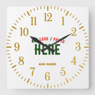 HORLOGE CARRÉE MARQUE BLANCHE MODERNE ET PERSONNALISABLE VÉRIFIÉE