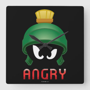 Horloge Carrée MARVIN MARTIAN™ Angry Emoji