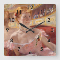 Mary Cassatt - Femme au collier de perles dans une
