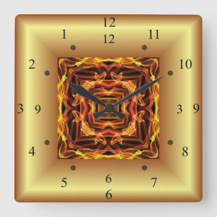 Horloge Carrée Maze D'Incendie ~ Machine À Temps ~ Sortie Du Cruc