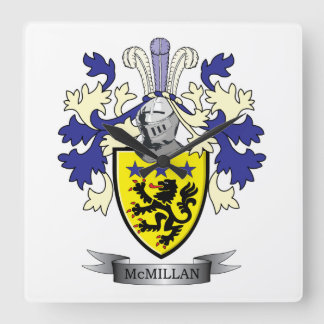 Horloge Carrée McMillan Family Crest