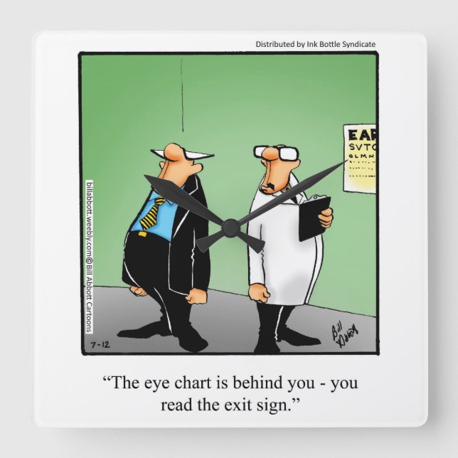 Horloge Carrée Medical/Doctor Humor Wall Clock Gift (Recto)