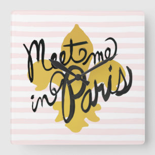 Horloge Carrée Meet Me