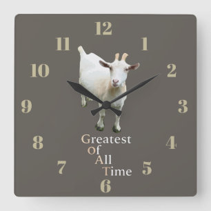 Horloge Carrée Meilleur de tous les temps Chèvre