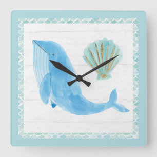 Horloge Carrée Mermaid Friends VII