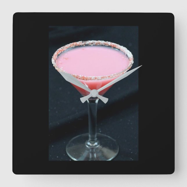 HORLOGE CARRÉE **MERRY CHRISTMAS COCKTAIL** FERMER (Recto)