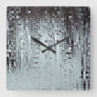 Metallic Modern Abstract Rain Droplets Personalize