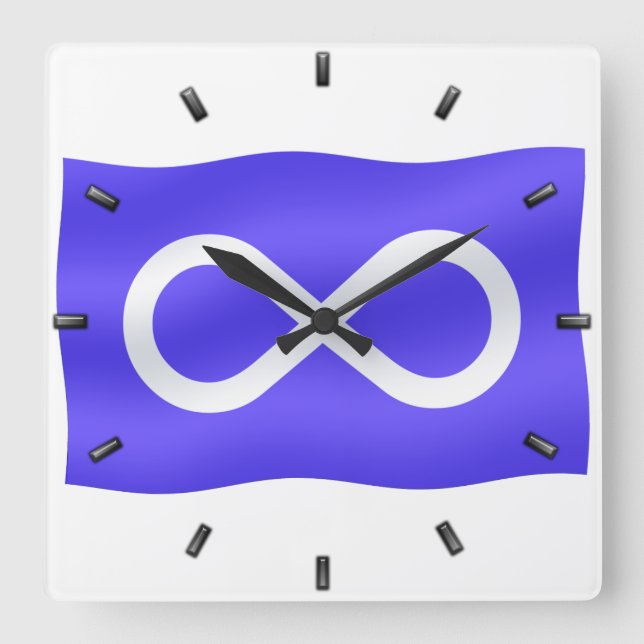 Horloge Carrée Metis Flag (Recto)