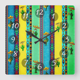Horloge Carrée mexicain