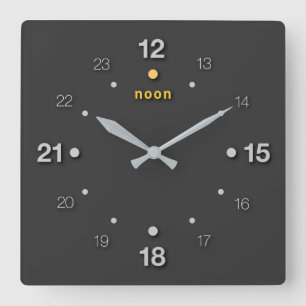 Horloge Carrée midi