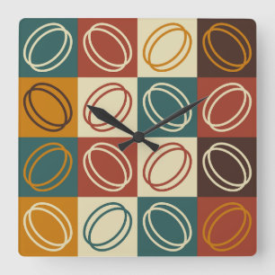 Horloge Carrée Milieu du siècle