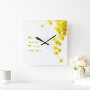 Horloge Carrée Mimosa