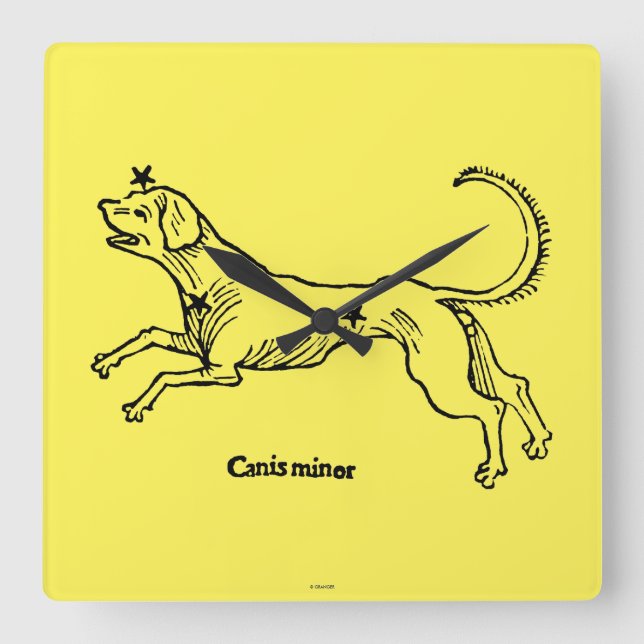 Horloge Carrée Mineur de Canis, 1482 (Recto)