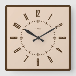 Horloge Carrée Minimaliste moderne personnalisé