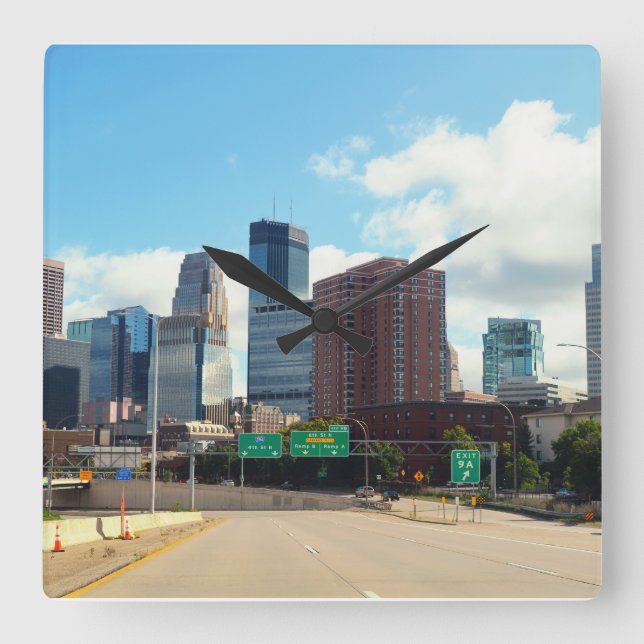 Horloge Carrée Minneapolis (Recto)