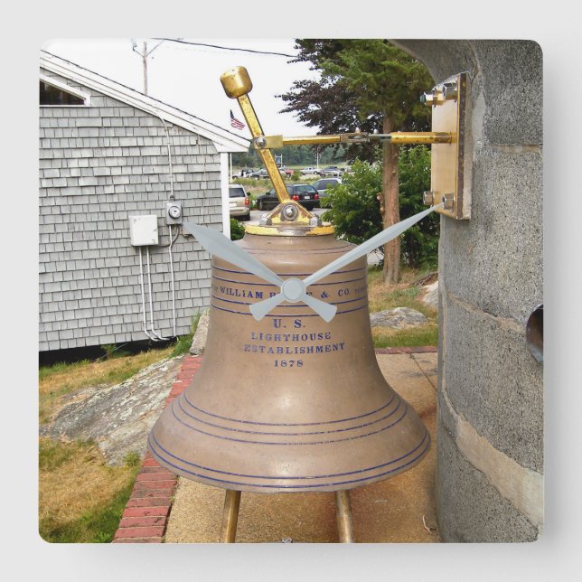 Horloge Carrée Minots Ledge Lighthouse brouillard Bell Carré Horl (Recto)