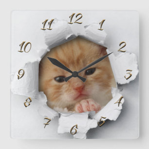 Horloge Carrée Minou