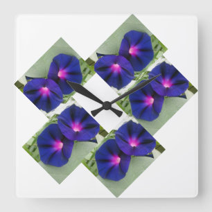 Horloge Carrée Modèle floral