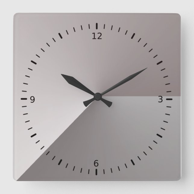 Horloge Carrée Moderne (Recto)