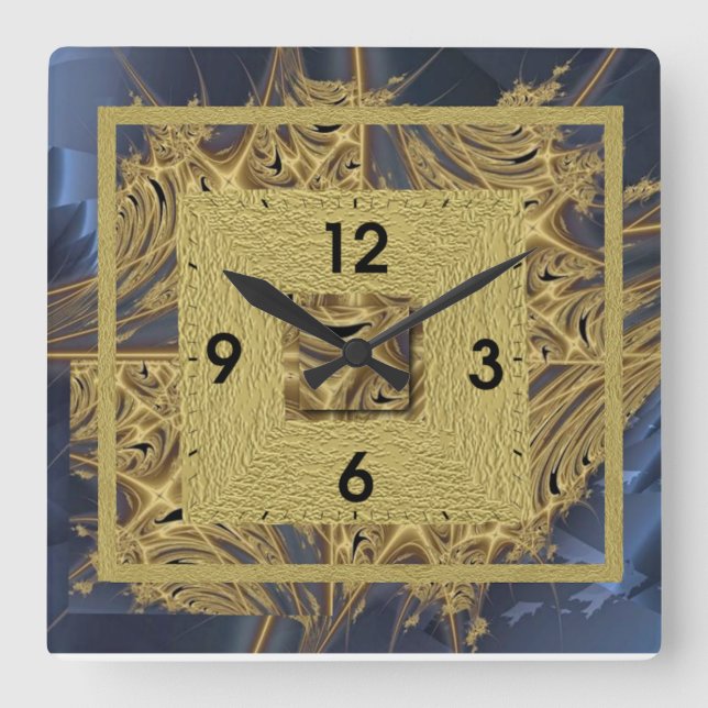 Horloge Carrée Moderne (Recto)