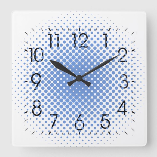 Horloge Carrée Moderne (Recto)