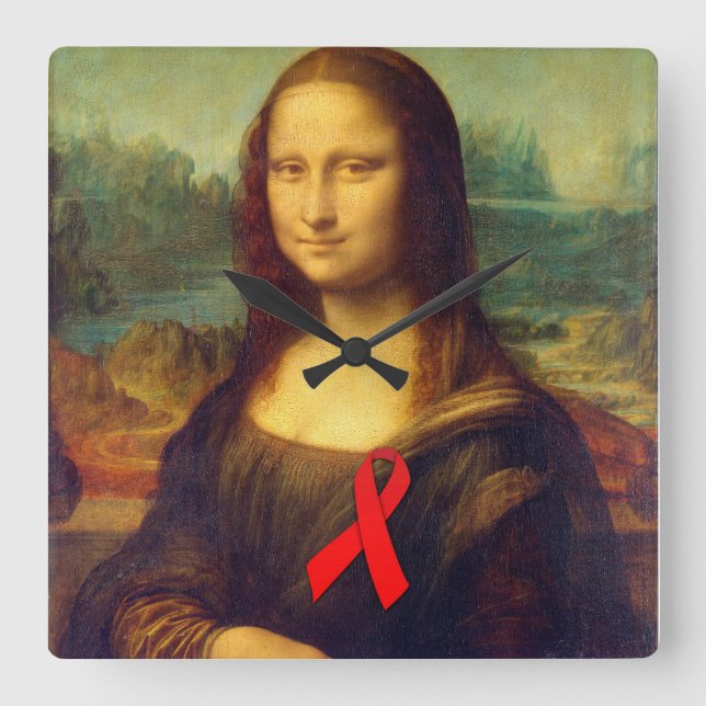 Horloge Carrée Mona Lisa (Recto)