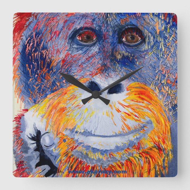 Horloge Carrée Monkey boy (Recto)