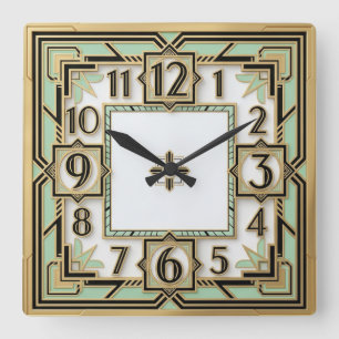 Horloge Carrée Monnaie Art déco