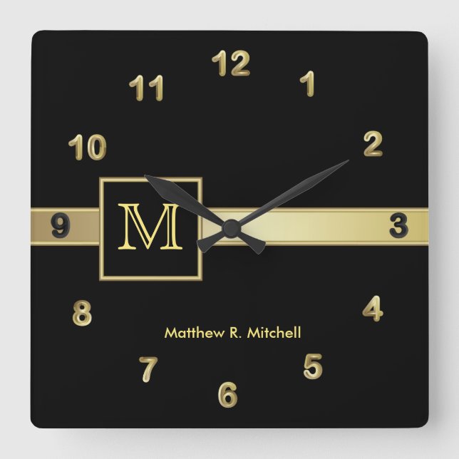 Horloge Carrée Monogram Classy Executive (Recto)