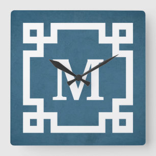 Horloge Carrée Monogram design