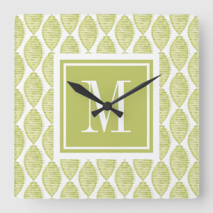 Horloge Carrée monogramme   Hygge Flowers