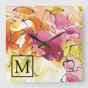 Horloge Carrée Monogramme   mi-juillet