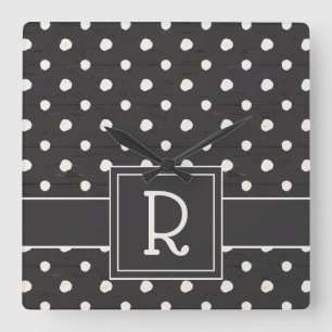 Horloge Carrée monogramme   Signs Step One