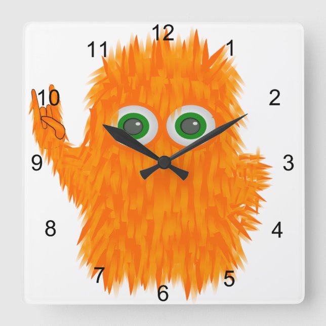 Horloge Carrée Monster de musique (Recto)
