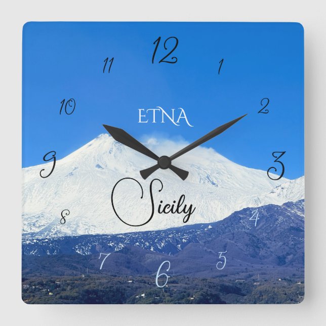 Horloge Carrée Mont Etna, Sicile (Recto)